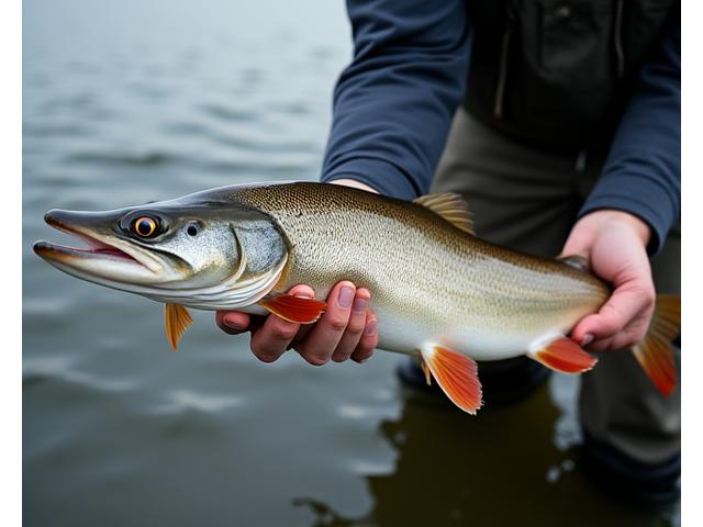 Dramatic shot of a record-breaking fish, expertly landed, showcasing the excellence of Serpent Scale tackle